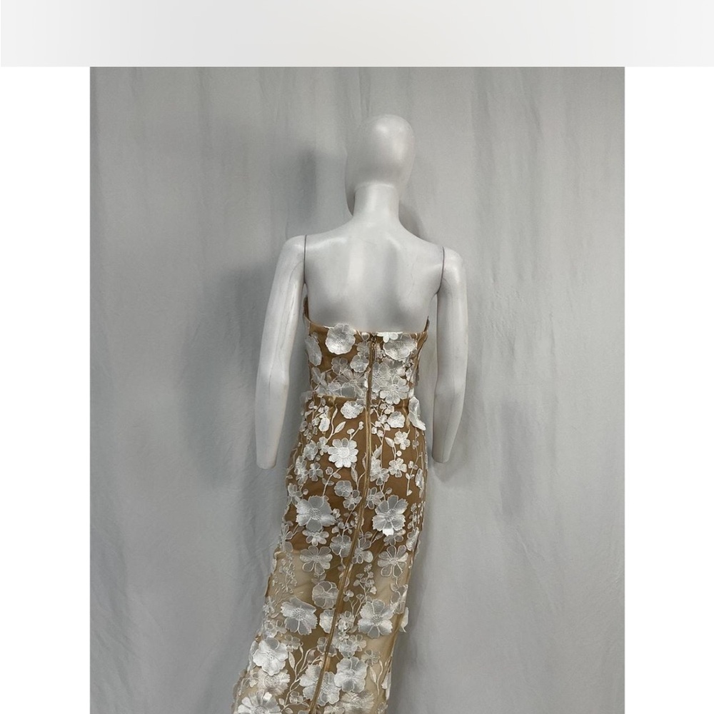 Bronx and Banco Strapless White Floral jasmine Dress in XS - Picture 6 of 6